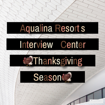 Aqualina Resort™ Interview Center