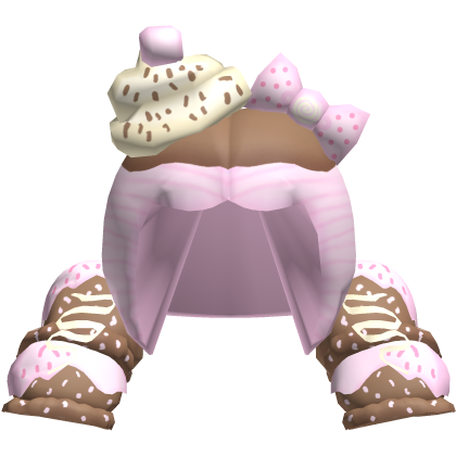 pink yummy dessert neapolitan icecream hair Roblox item