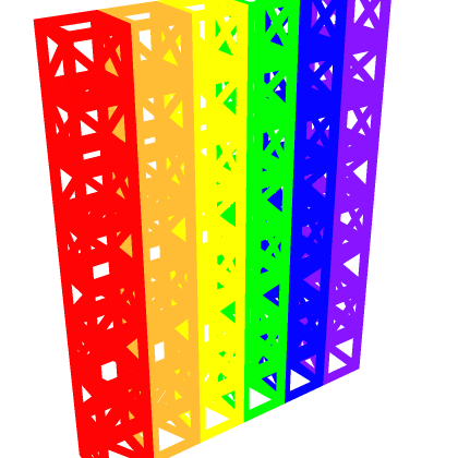 👽 Neon Truss Ladder | Obby Platform Wall Pink N