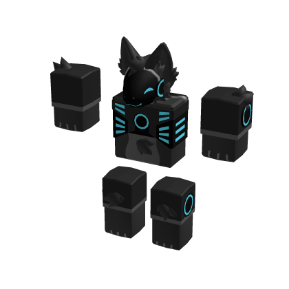 Blue Furry Protogen Mini Me