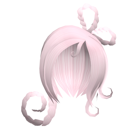 Pink Loop Braid Side Swept Hair Roblox item