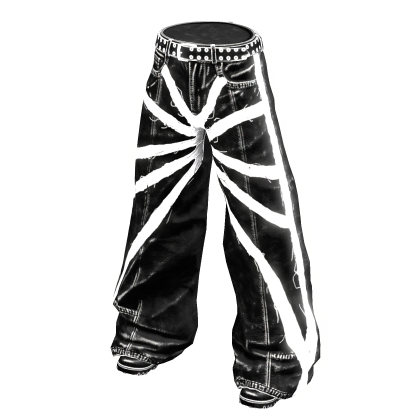 [GLOWING] Emissive Black Baggy Jeans