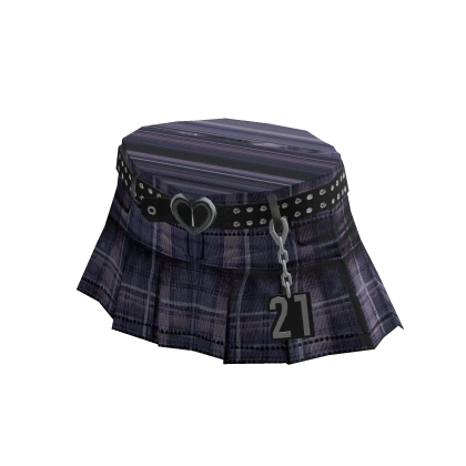 Forever 21 Blue Plaid Skirt with Belt Roblox Item Rolimon s