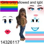 Girls only allowed and lgbt