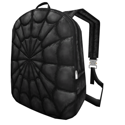 Vamp Archive Y2k Black Spider Web Puffer Backpack - Roblox