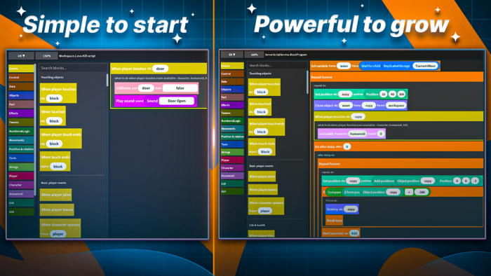 Easy Lua | Block Coding | EasyLua | Scratch Script preview 4