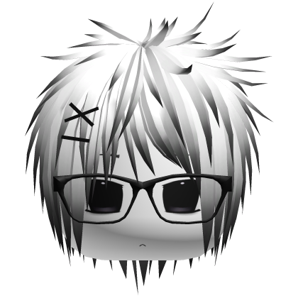 moe whispy vkei japanese + mask (white n black)