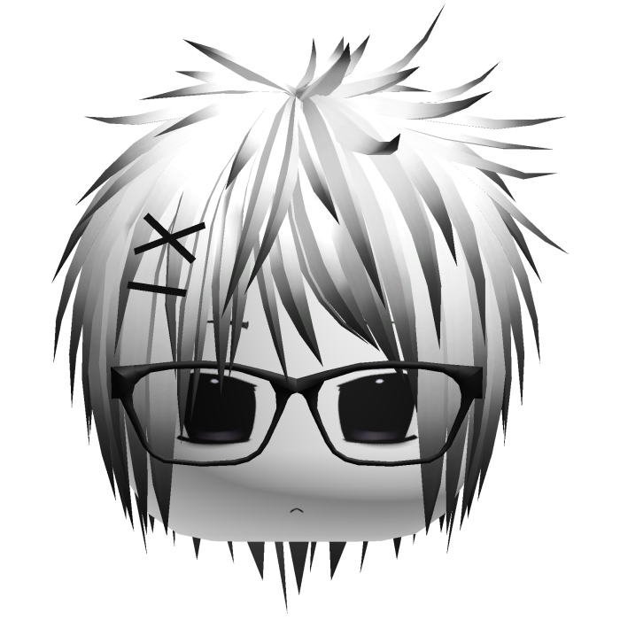 moe whispy vkei japanese + mask (white n black)