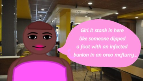 Peaches in mcdonalds!