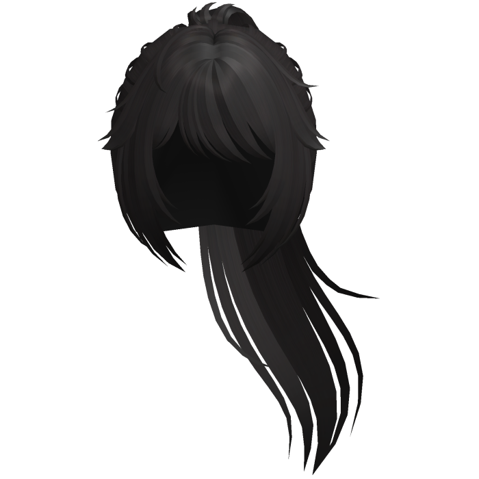 cute anime ayano yandere ponytail in dark brown