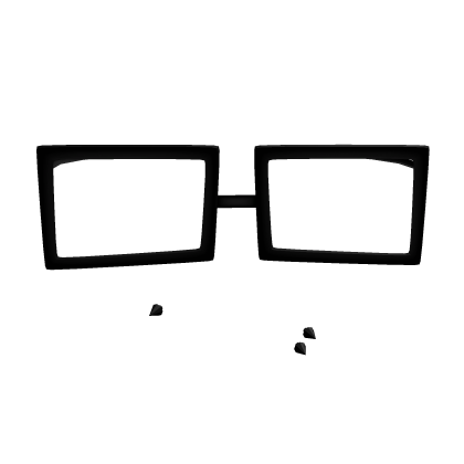 (Middle)  Black Scene Nerd Glasses w Piercings