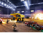 Car crashes battle