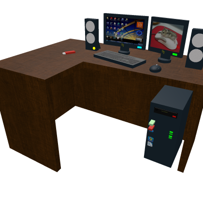 Computer desk w/ computer
