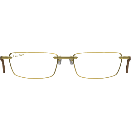 Clear Luxury Gold Glasses