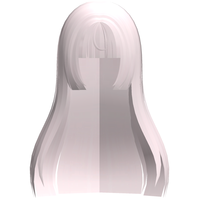 Long Straight Hime Hair in Pink