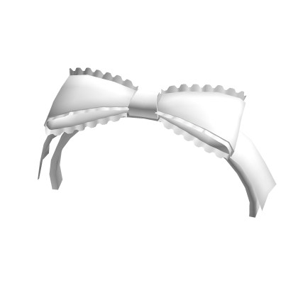 ♡ white preppy spring bow headband