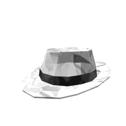 White Fedora that is SHINY