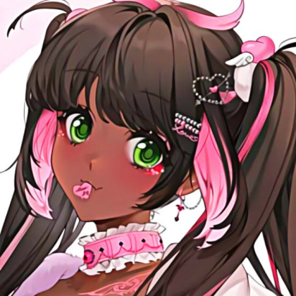 Anime black girl | Kawaii | Pink  Roblox decal