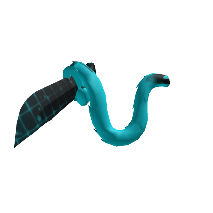 cyan cat tail