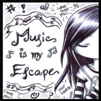 Music is my escape Roblox decal