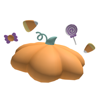 Halloween Pumpkin Hat w candy Roblox item