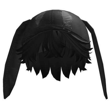 Cute Y2K Bunny Black Cap