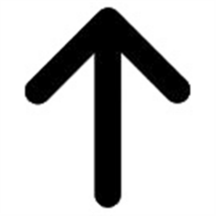 Up Arrow -Transparent- Roblox decal