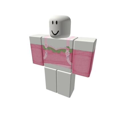 pink strawberry knit top with backpack Roblox