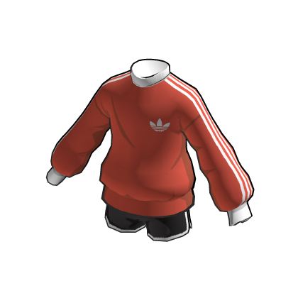 Red adidas shirt roblox store
