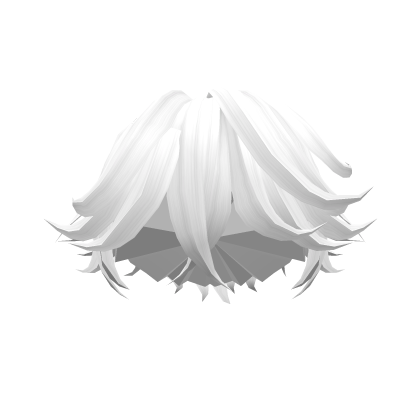 White Styled Pushed Hair