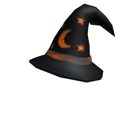 Black and Orange Wizard Hat