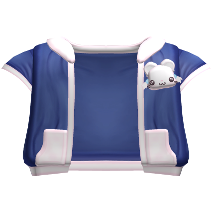 ♡ kawaii bijou hamster blue tracksuit jacket 
