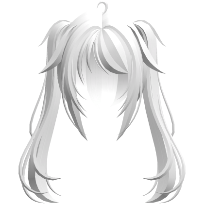 moe vkei emo messy ponytails w tufts white