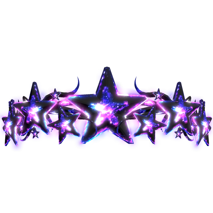 Glowing Galaxy Star Sigil Crown