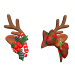 Christmas reindeer antler and bows
