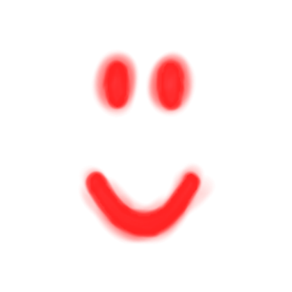 Red Glowing Smile Roblox decal