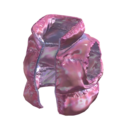 BB Pink Holographic Fitted Puffer Vest | Roblox Item - Rolimon's