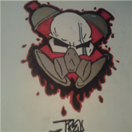 Graffiti; SprayCan skull. Roblox decal