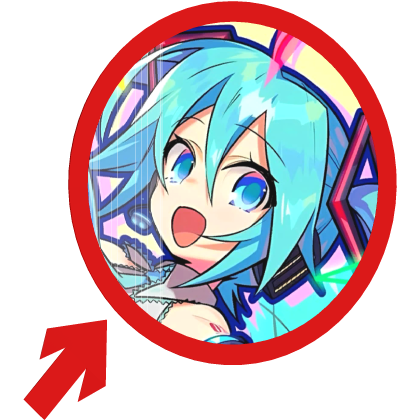(Animated) Hatsune Miku Pointing Arrow Meme Roblox item