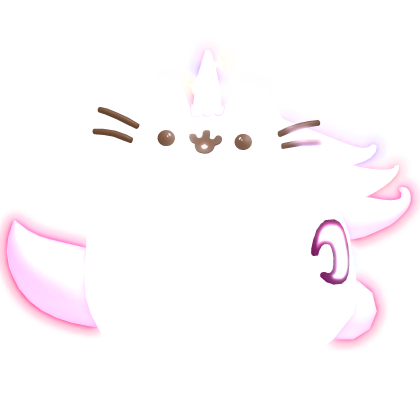 ♡ : [ GLOWING ] twilight unicorn pusheen emissive Roblox item