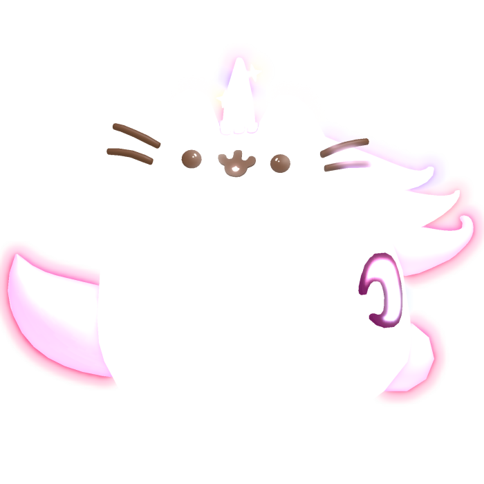 ♡ : [ GLOWING ] twilight unicorn pusheen emissive