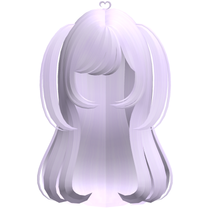 ‿♡ soft pastel purple long wavey hair w pigtails ♡