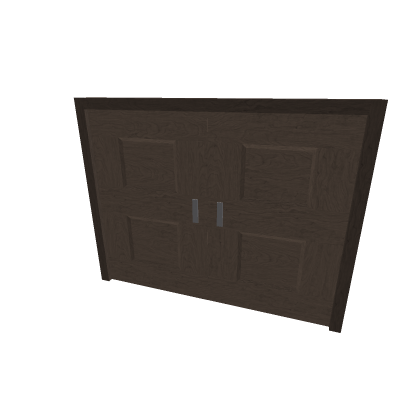 wooden double door