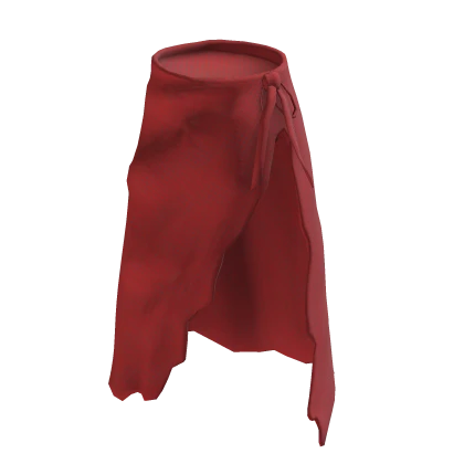 Red long skirt roblox top