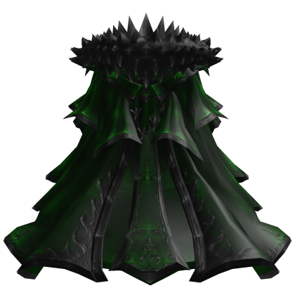 Green and Black Monarch Cape