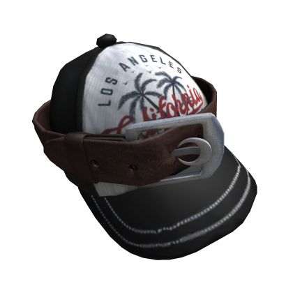 Y2k Streetwear Basic Black & White Belted Cap
