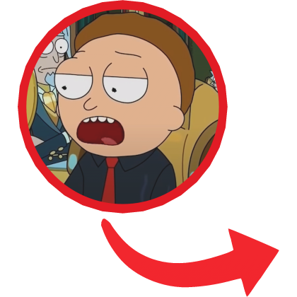 President Morty (Rick and Morty) Red Circle