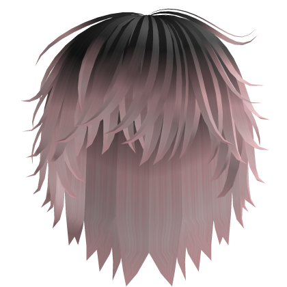 Pink/Black Ombre Messy Boy Hair Roblox item