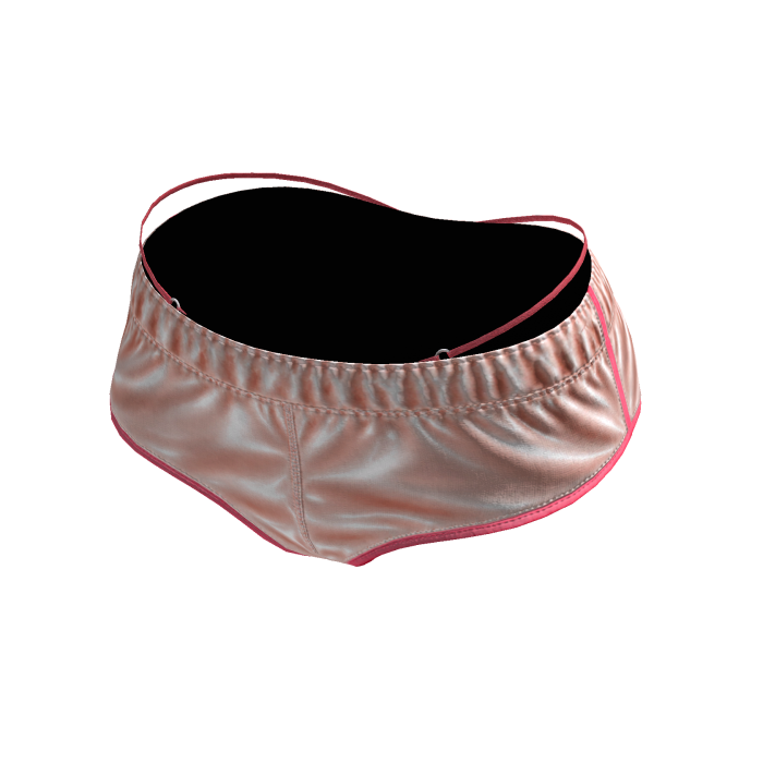 Blush Cream Satin Rhinestone GMARI Layered Shorts