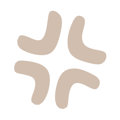 ♡ Cute Angry Anime Expression Sticker Brown
